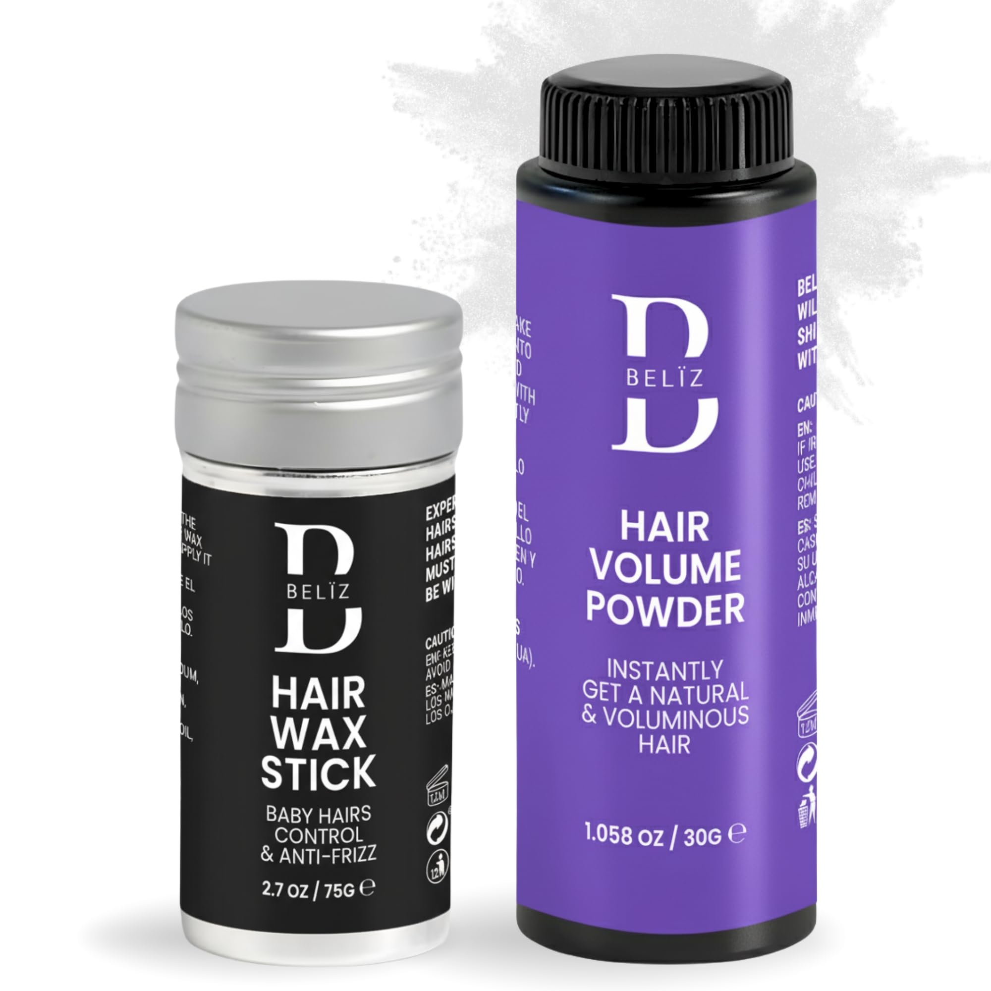 Hair Styling Set Matte Powder Wax Stick Pomade Volumizing Texturizing Smoothing Strong Hold For All Hair Types