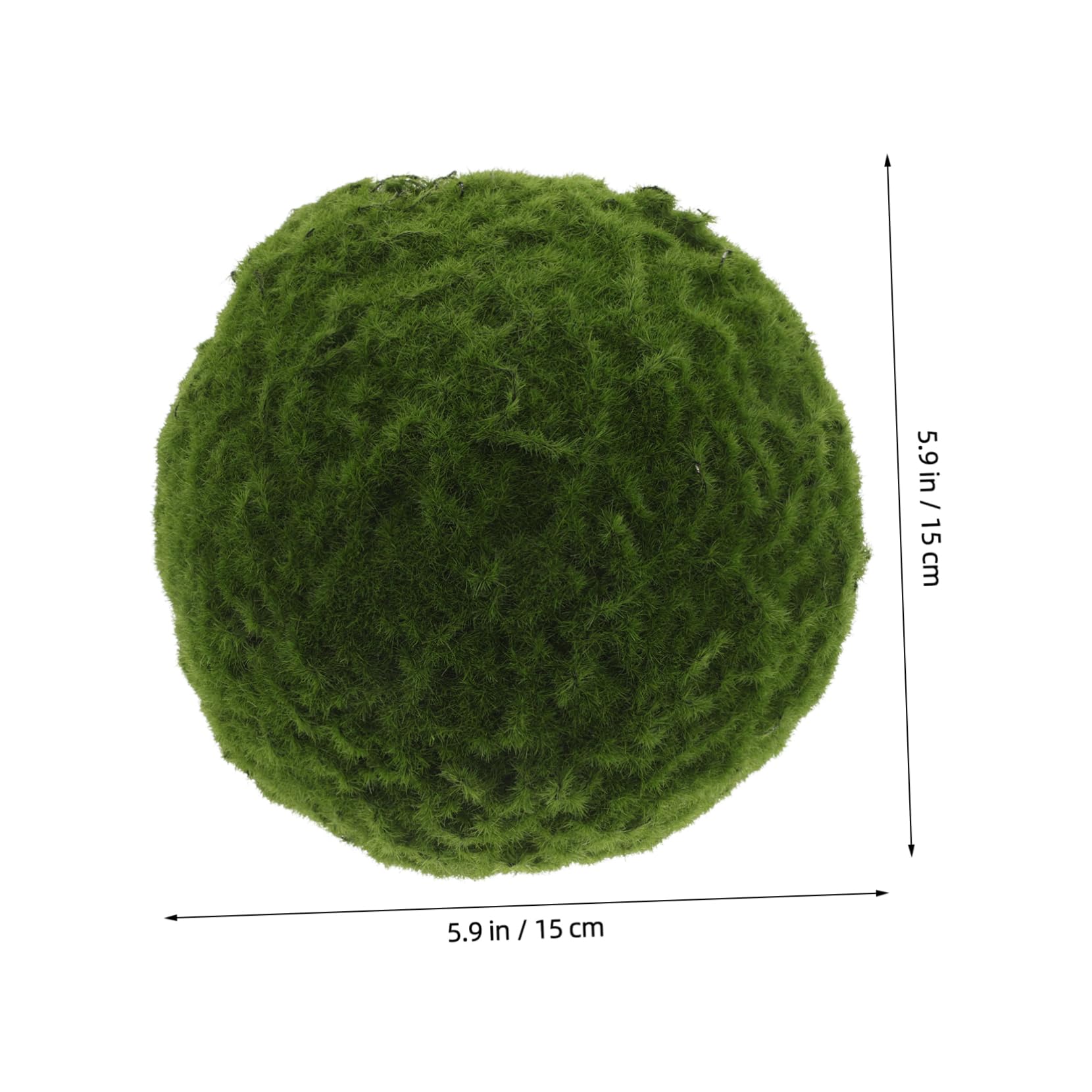 DOITOOL for Home Decor Decorative Spheres Balls Long-Lasting Artificial Moss Decor