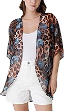 Ambesonne Women's Kimono Sheer Chiffon Cardigan