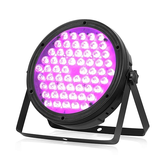 BETOPPER Stage Lighting 120W Par Light RGBW 4-in-1 Stage Lights, DJ Light DMX for Concert and Events,1 Pack