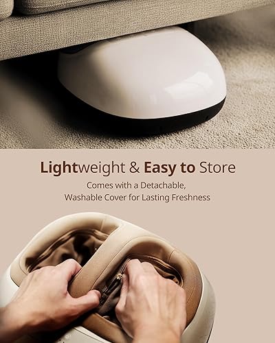 Miniatura 6 de Máquina masajeadora de pies con calor, amasamiento profundo, compresión de aire, control remoto, fascitis plantar, dolor de pies y alivio de presión