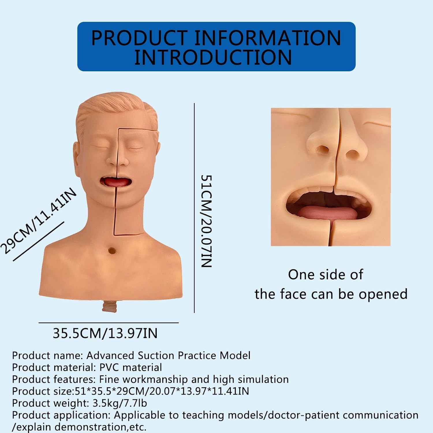 Narzędzia modelu nauczania, zaawansowany model szkolenia ssania, symulator szkolenia ssania plwociny dla pielęgniarstwa Praktyka laboratoryjna nauk medycznych