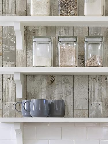 Miniatura 7 de InHome NH3552 Driftwood - Papel tapiz para despegar y pegar, color gris