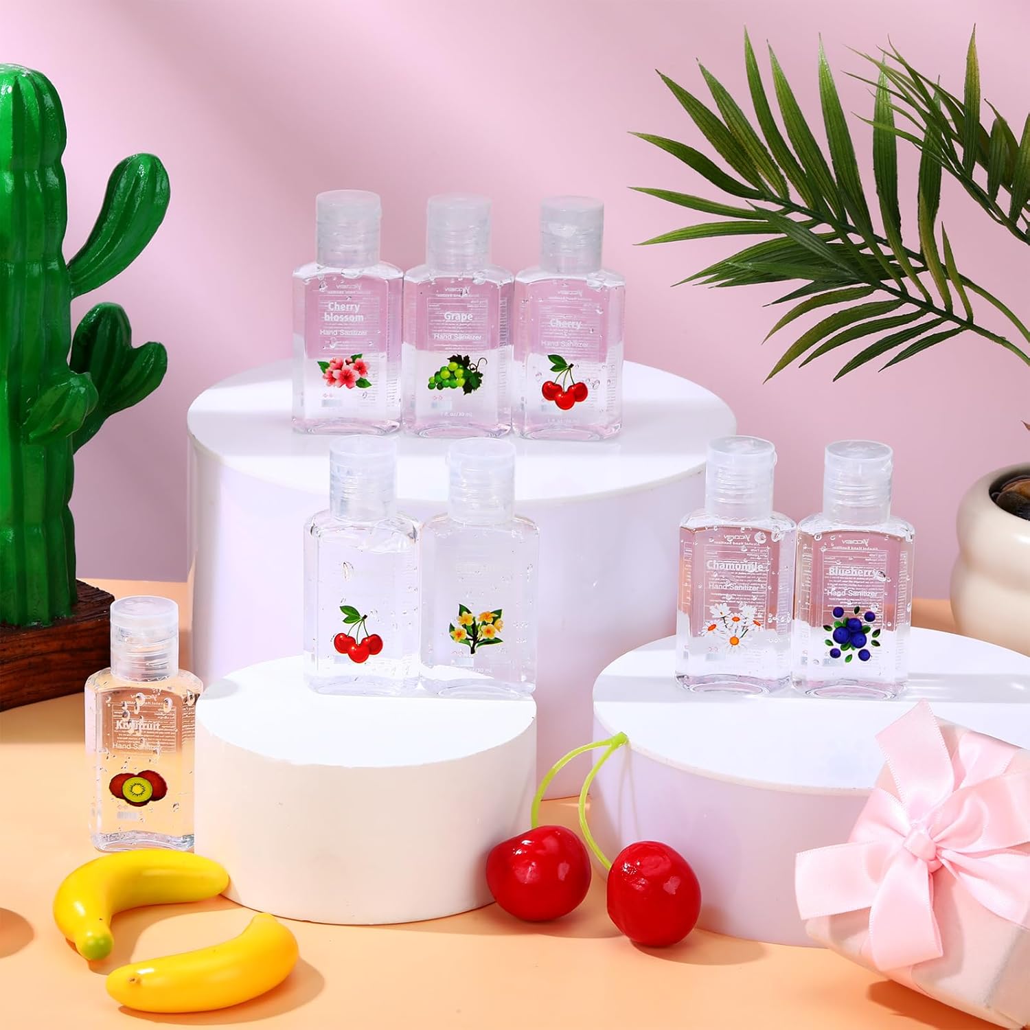 Frienda 24 Pcs Mini Hand Sanitizer Bulk Scented Hand Sanitizer Travel Size 1 Fl oz Gardenia Aloe Assorted Scents Sanitizers for Guest Christmas Stocking Stuffers Nurse Coworker Teacher Office Gifts - Image 5