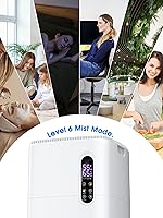 Vista 4 de 26L/5.7Gal Humidifier Large Room 3000 ft², Supersized Cool Mist, 38H Quiet Humidifiers for Bedroom, 2000mL/h Mist Output, Touch/Remote Control