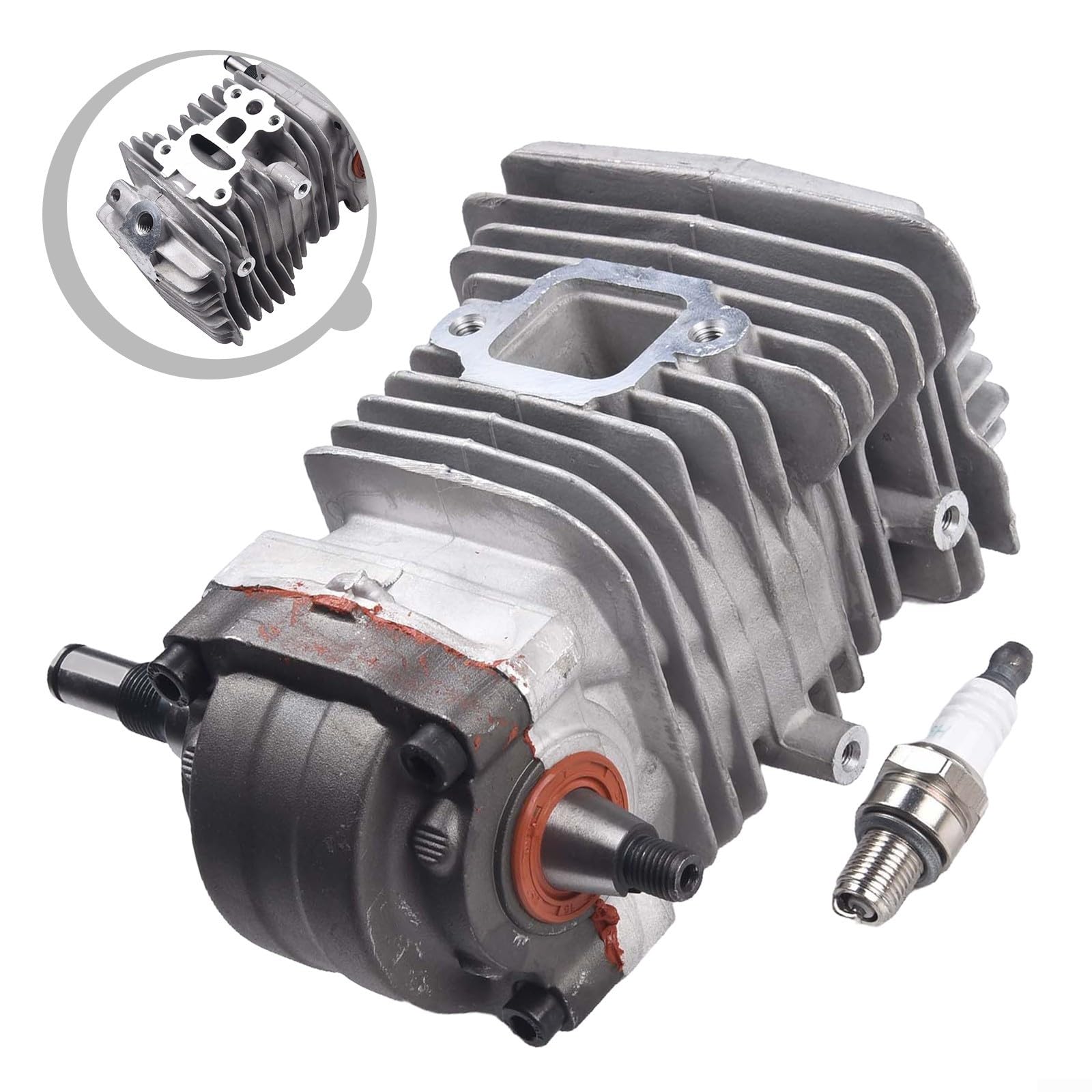 Motor cilindro pistón cigüeñal conjunto, 40 mm adecuado para Stihl-MS211, para MS211C para motosierra MS 211, pieza de repuesto de metal motor pistón cilindro,