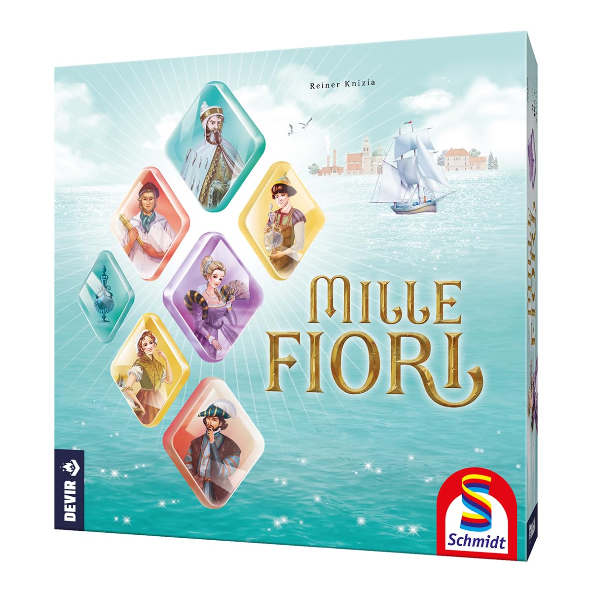 DEVIR - Mille Fiori, Jeu de Société Ingénieux Avec Amis et Famille, 10 Ans et Plus (BGMILLEEC)
