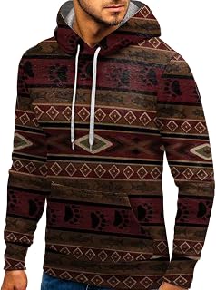 CreoQIJI Kack and Men's Women's Pair Azik Print Sweatshirt Hooded Collar Long Sleeve Pullover Hoodies Top