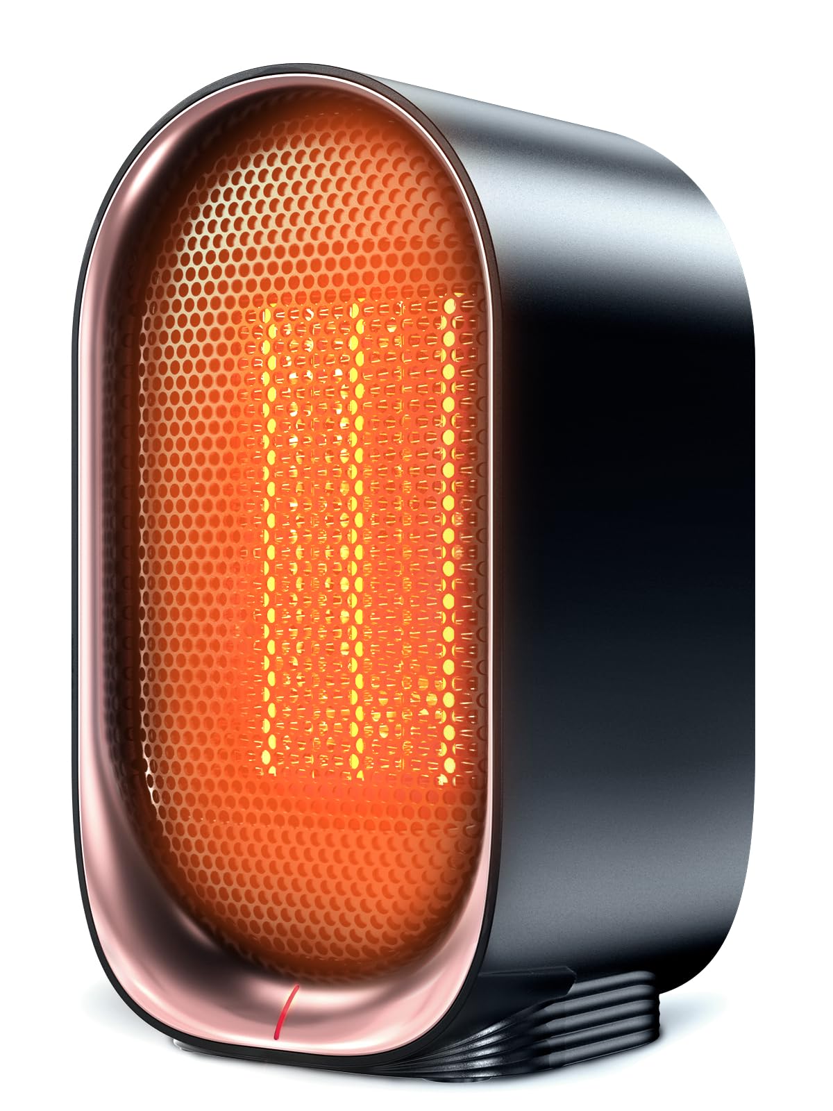 BZGG Heizlüfter Klein Energiesparend, 1000W PTC Keramik Heizung mit Überhitzungs- und Kippschutz, Tragbare Leise Elektroheizung für Arbeitszimmer Schlafzimmer, Schwarz