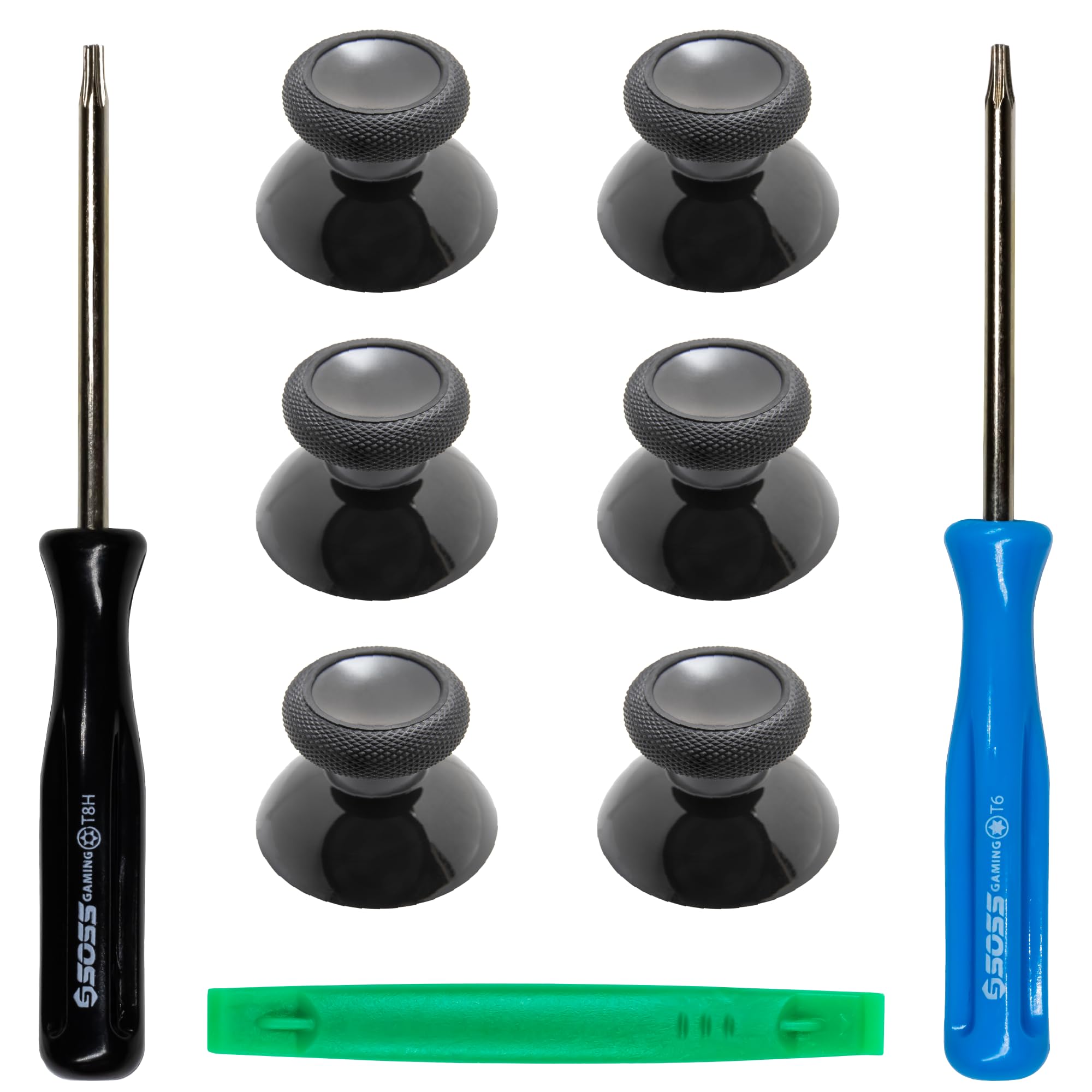 Xbox One Controller Joystick Replacement - 6PCS Genuine OEM Thumbsticks Analog Thumb Sticks Parts - True Rubberized with T8 T6 Repair Screwdriver Kit for Xbox One Controller-image-38