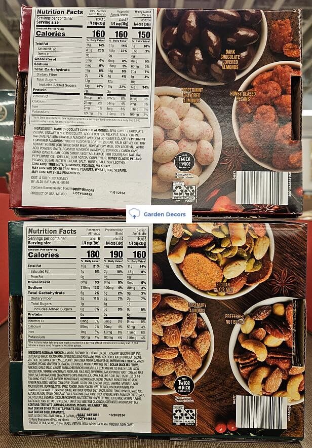 Amazon.com: Southern Grove Sweet Nut Trio & Savory Nut Trio 14.5oz