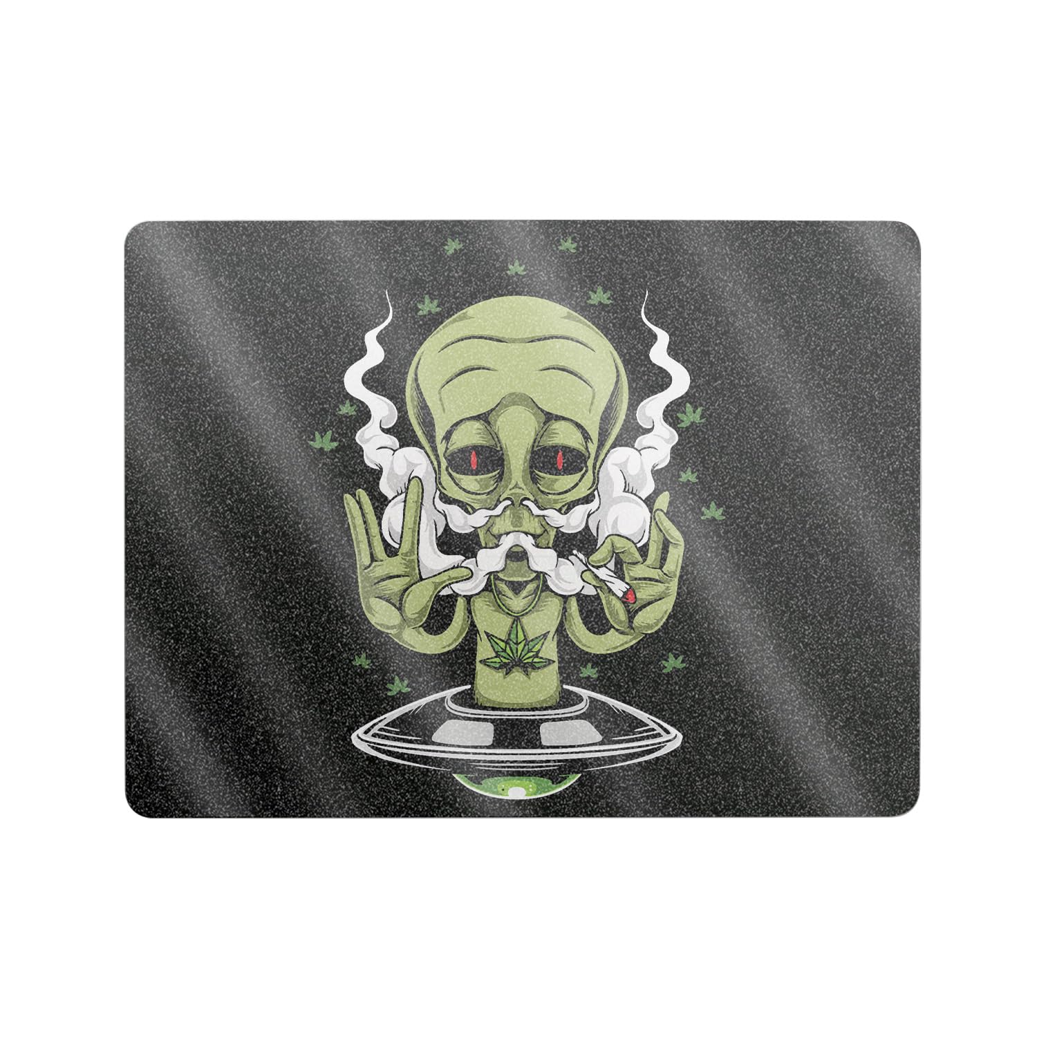 Glossy Glitter Laptop Skin Compatible with Microsoft Surface Laptop 8 13" (2025) - Come in Peace - Premium 3M Vinyl Protective Wrap Decal Cover - Easy to Apply | Crafted in The USA by MightySkins