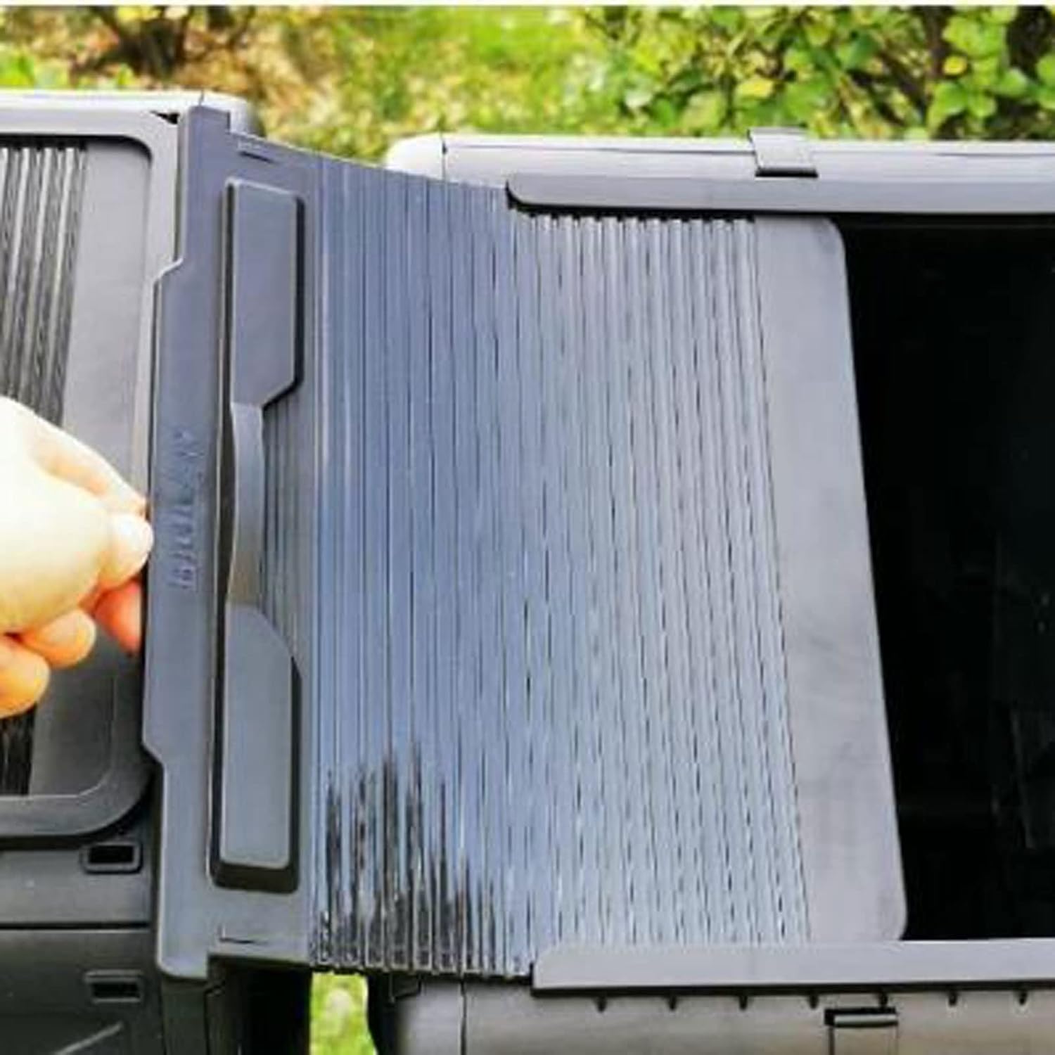 Kitchen Compost Bin, Compost Bin Tumbling Composter Rotating w/ 2 Doors Compost Bin, Dual Chamber All Season Heavy Duty Outdoor Gardening Composting Tumblers Garden Yard (140L/37 Gallon, Black),Indoo