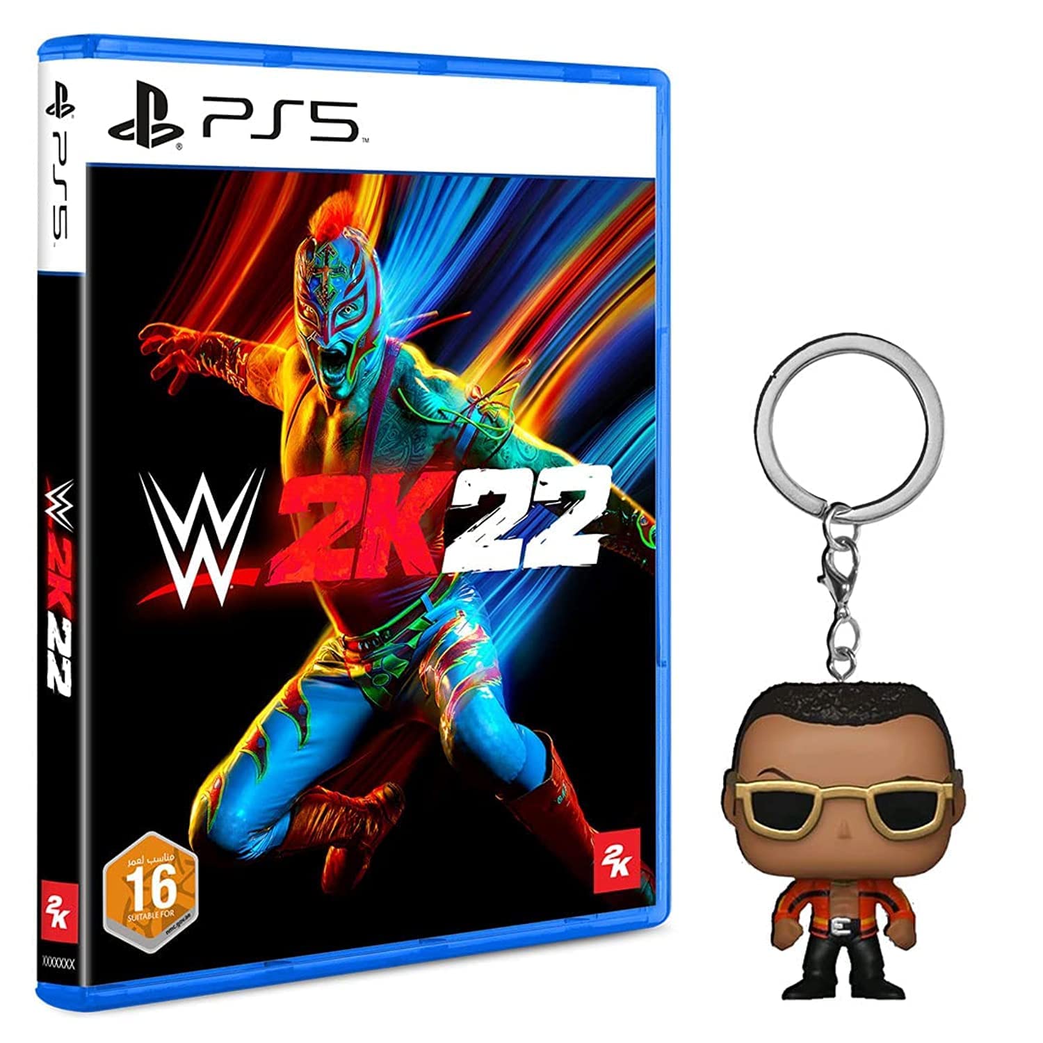 Ps5 Wwe 2K22 Nmc+Pop Wwe (Exc) The Rock Keychain