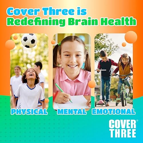 Miniatura 5 de Cover Three Suplemento cerebral para niños, batido líquido Omega 3 para niños, aceite de pescado DHA emocional, salud física, enfoque y atención,