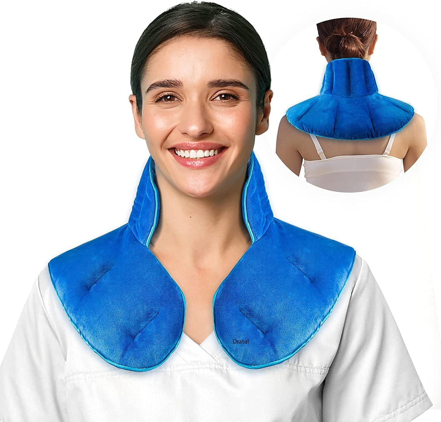 RELEMTRA Neck Heating Pad Microwavable Heating Pad for Neck and Shoulders Back Pain Relief Hot
