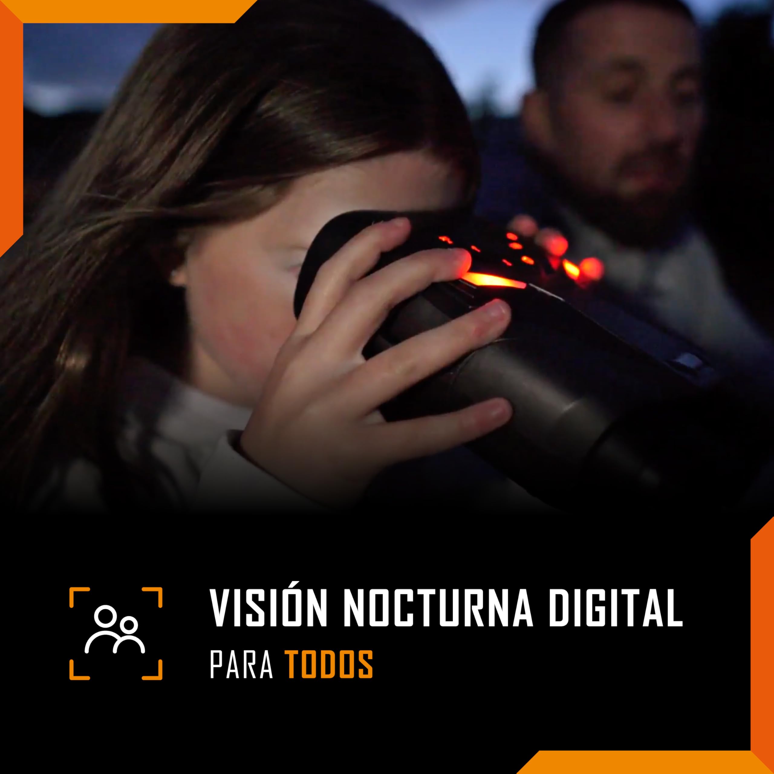 Nightfox Ember - Gafas de visión nocturna por infrarrojos, fáciles de usar, pantalla grande, zoom 4x, alcance de 250 m, video 4K, binoculares NVG para vida silvestre, camping