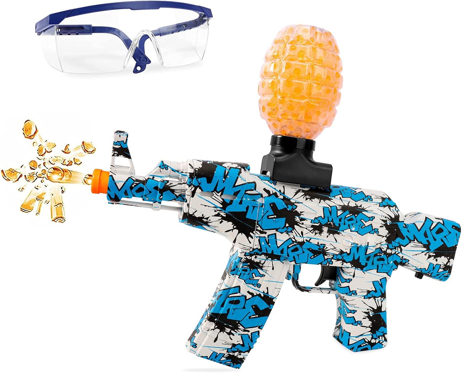 Automatic Gel Gun AKM47 Water Bead Gun Blaster, Electric