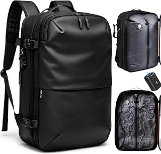 Meyaar 60L Vacuum Compression Travel Backpack with Air Pump Included, Expandable Space Saver, Waterproof, TSA Lock & Mult... Price In India