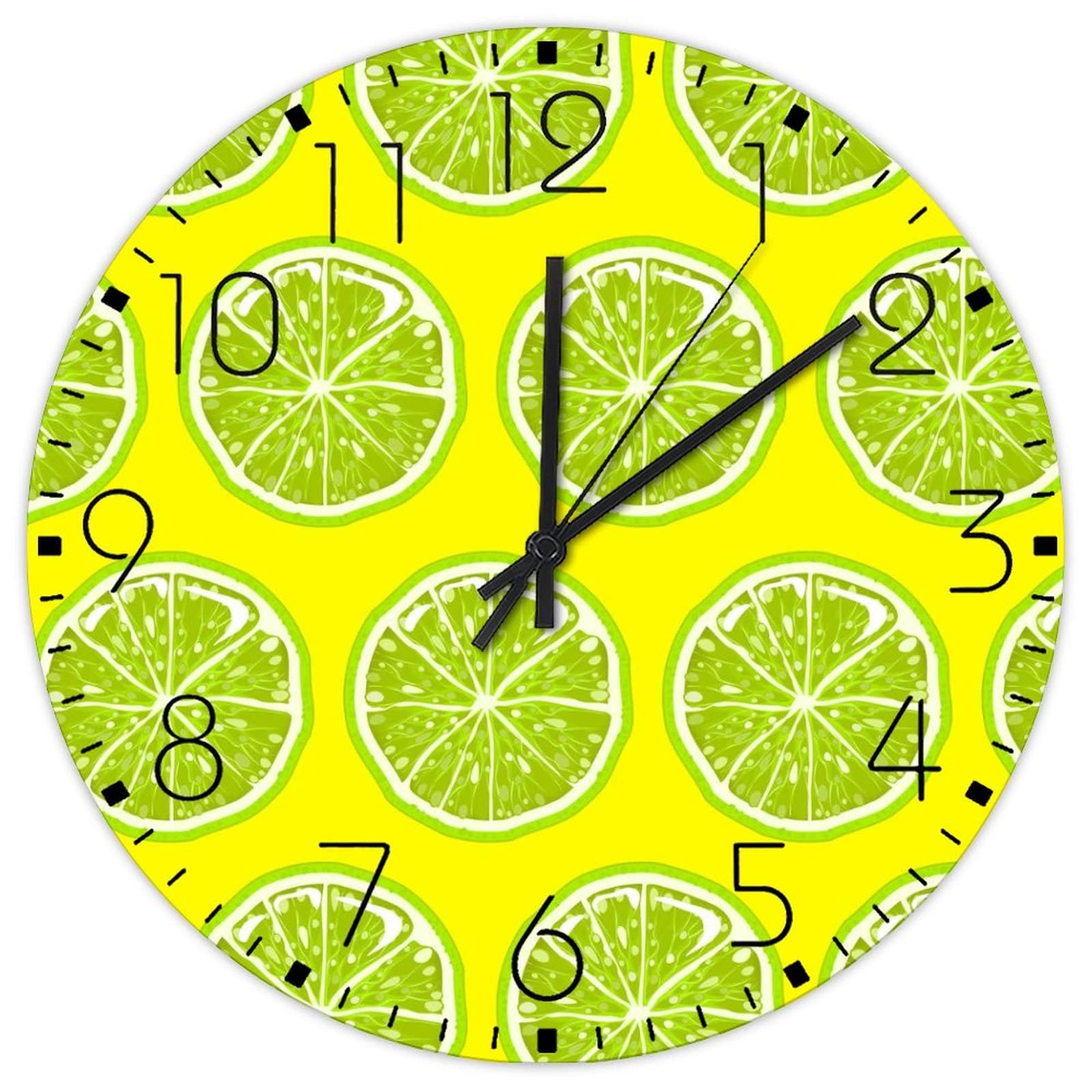 Horloge murale en bois pour restaurant et salle à manger moderne