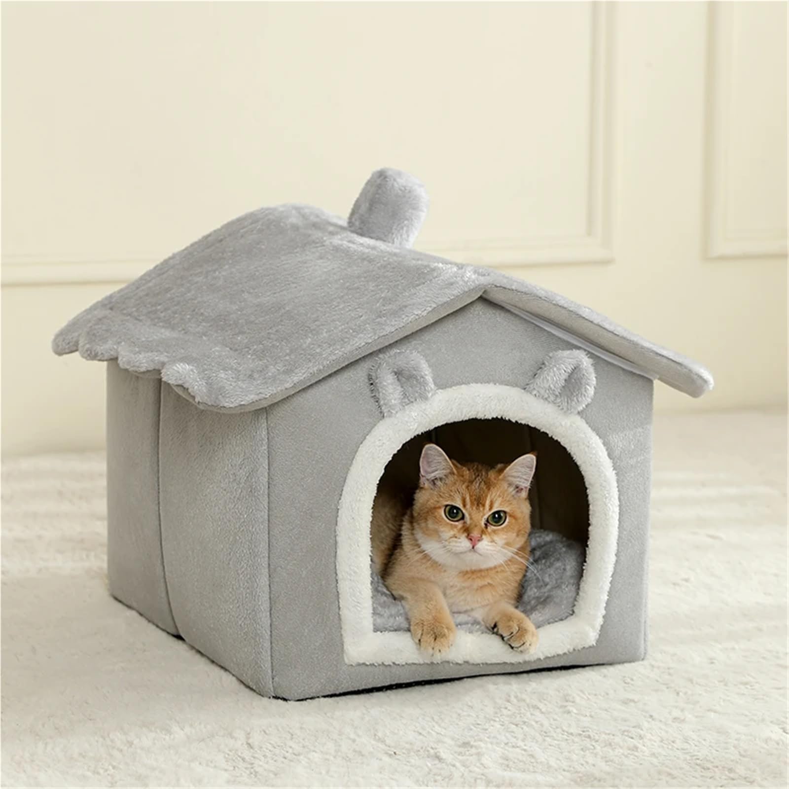 Maison pliable pour animaux canapé-lit amovible chat chiot taille M