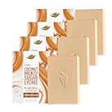 Plant Milk Cleansing Bar Soap Coconut Milk & Sugar Lychee Smooth Revitalizer 4 Count for Moisturized Skin Gentle Cleanser, No Sulfate Cleansers or Parabens, 98% Biodegradable Formula 5 oz