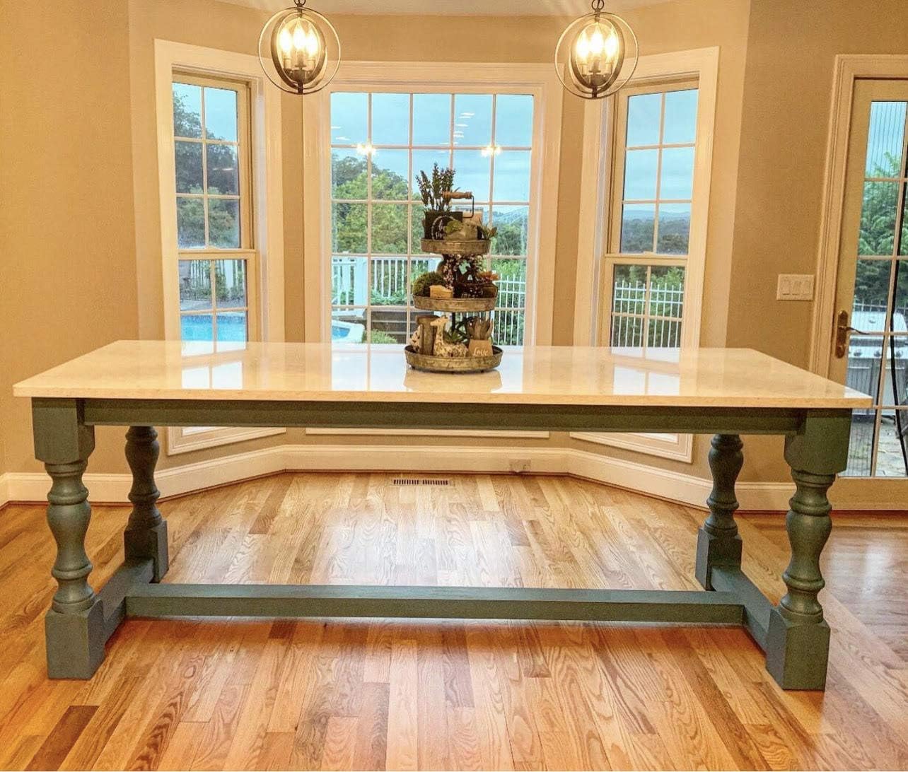 CAROLINA LEG CO. Chunky Monastery Pine Island Leg - Unfinished - Single Leg - Handcrafted in The USA - Dimensions: 5" x 34.5"