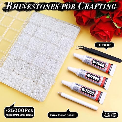 Vista 82 de 4500PCS Resin Flatback Rhinestone, 2mm 3mm 4mm 5mm 6mm Lemon Yellow Flatback Rhinestones for Tumblers, Nails Art, Mugs, Bottles, Craft Decoration