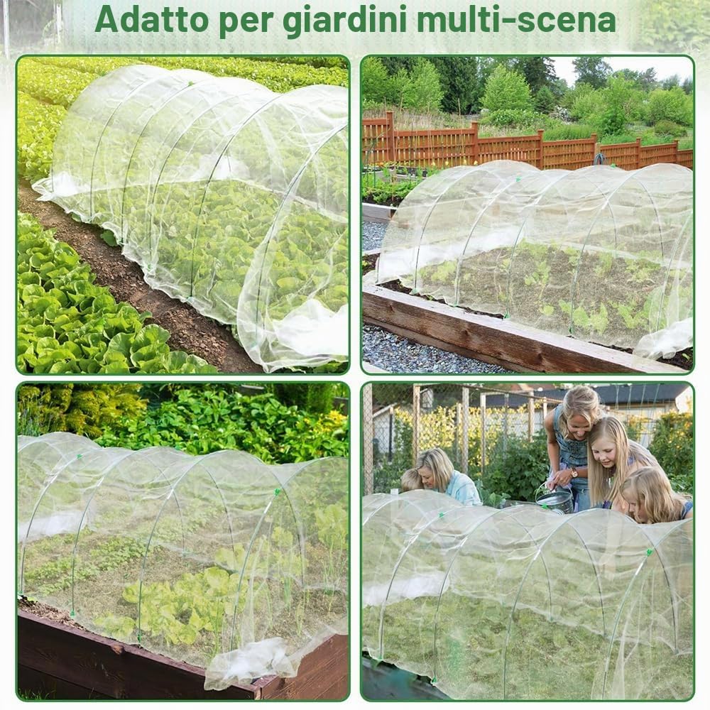 HEYIDAMAI Archi per Tunnel Orto,Archi per Orto,Archi per Serre a Tunnel,Archetti per Serra da Orto，Telaio per Serra Orto,Strutture per Serre a Tunnel,Archi per Serra,Pneumatici per Serra