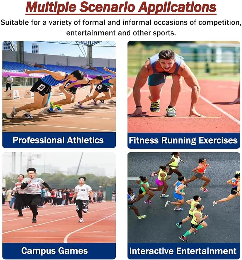 Track and Field Starting Blocks, Multi Function Competition Starting Block for Racing, 6 Angle Adjustable Running Blocks, Portable Starting Block for Sprinter Athlete