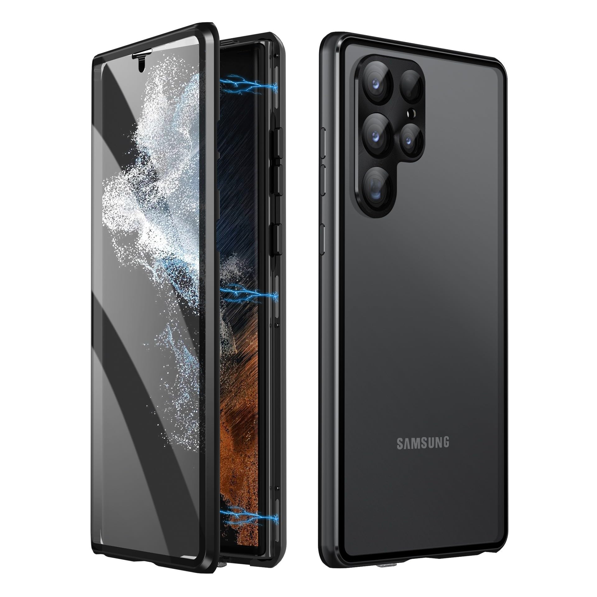 Amazon.co.jp: Galaxy S22 Ultra用 ケース SC-52C用 バンパー 磁気吸着 