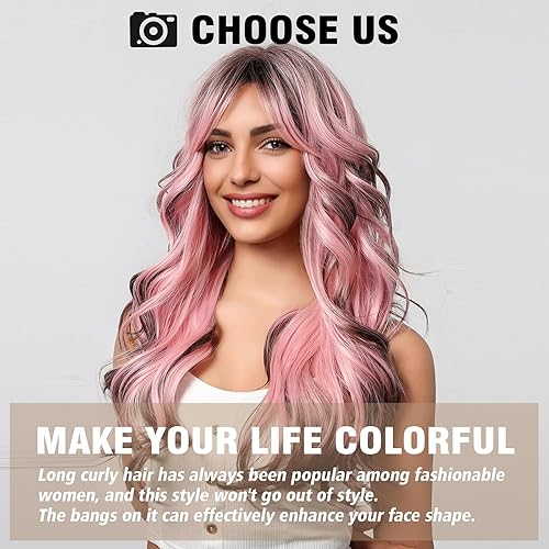 Miniatura 5 de testar Pelucas rubias para mujeres blancas de 22 pulgadas, peluca rubia platino con flequillo, pelucas de repuesto de cabello de aspecto realista,