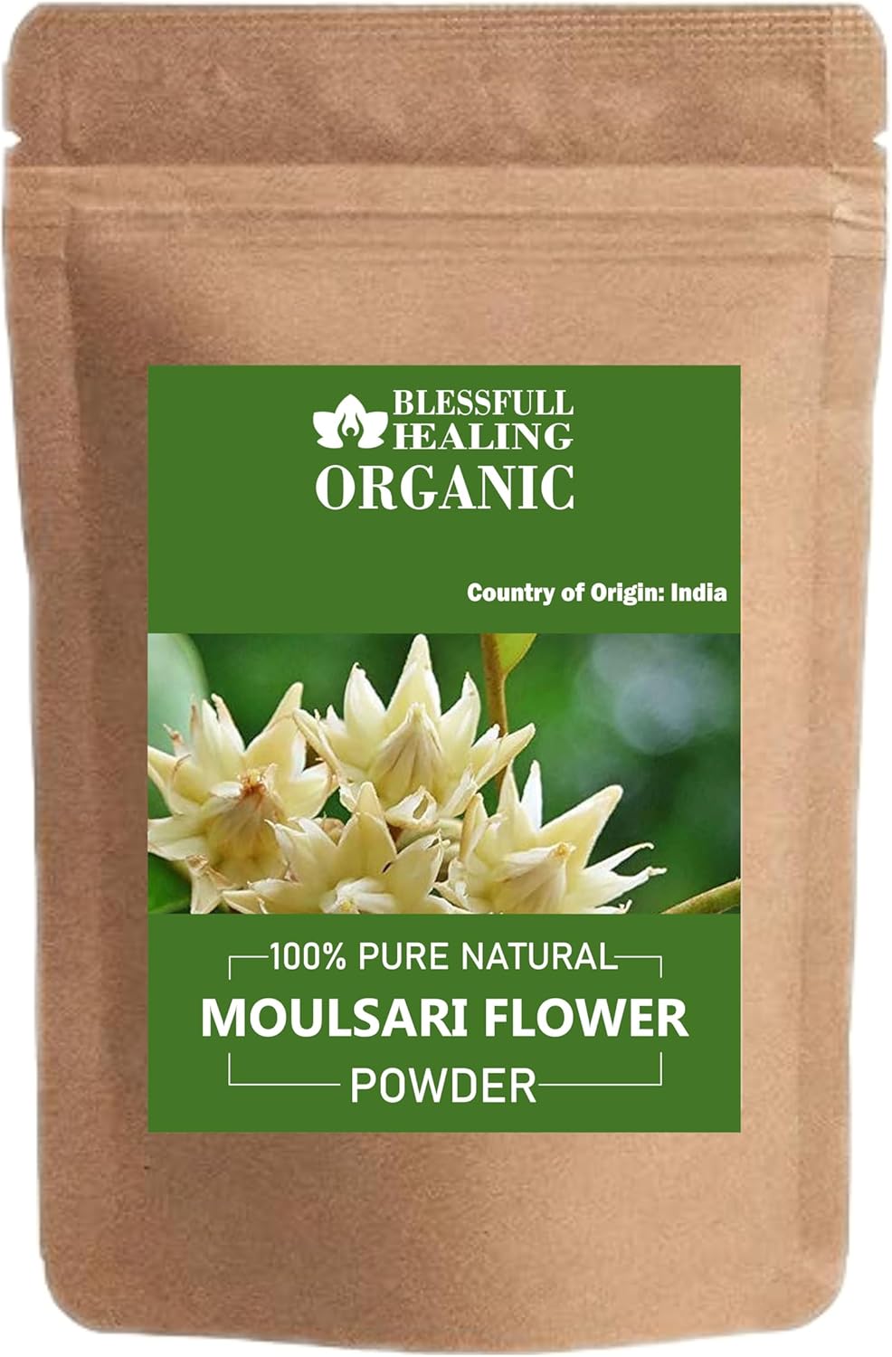 Blessfull Healing Organic Moulsari Flower Powder 100% Pure Natural 200 Gram / 7.05 oz