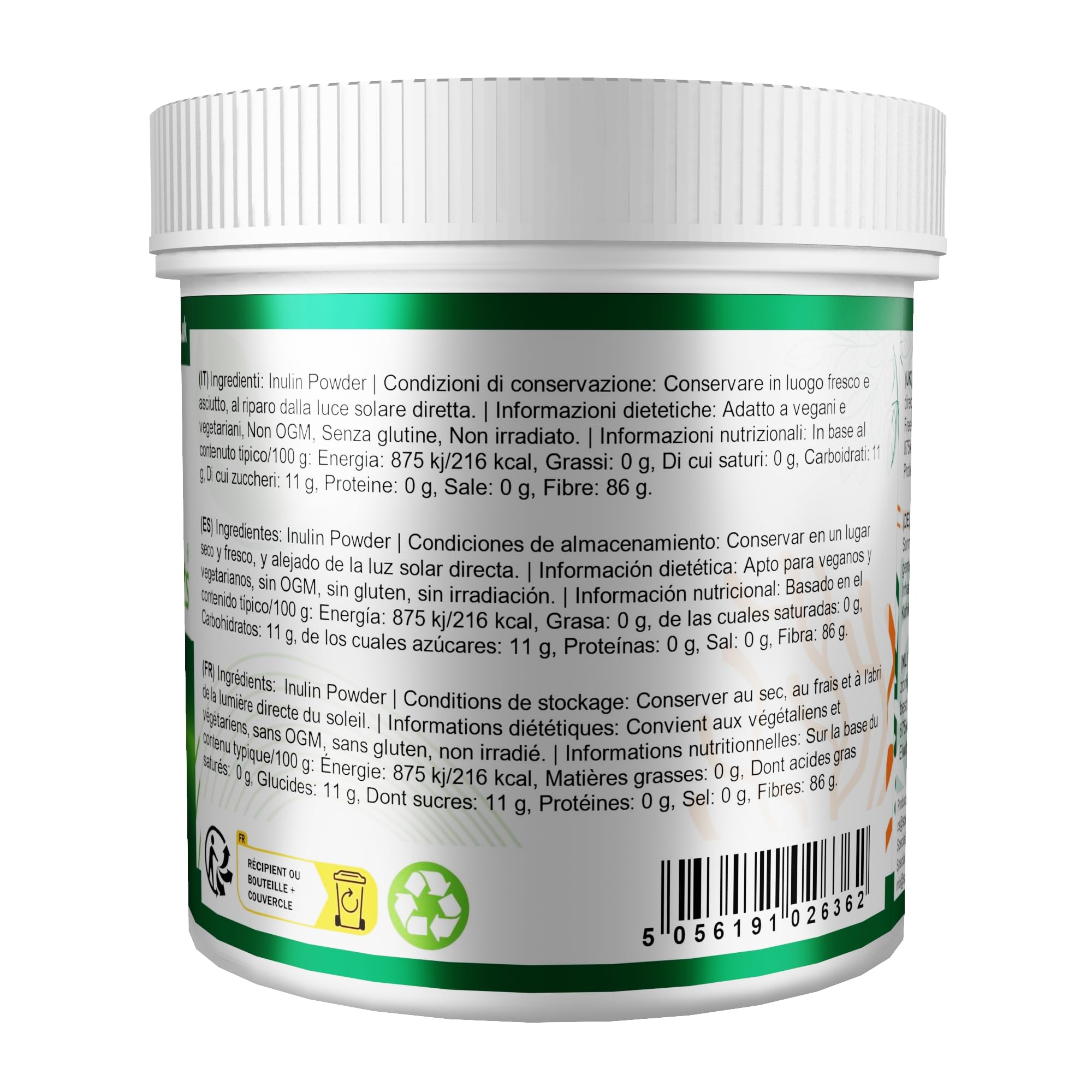 Special Ingredients Inulin Pulver, Ballaststoff, 5000 g