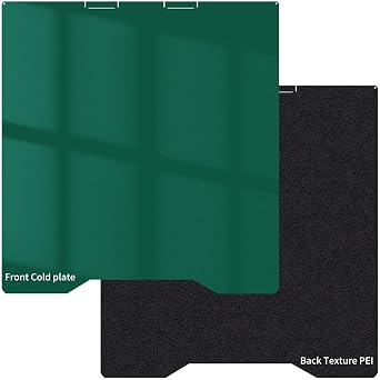 Double Sided K2 Cool Plate and Black Textured PEI Sheet 270x293mm