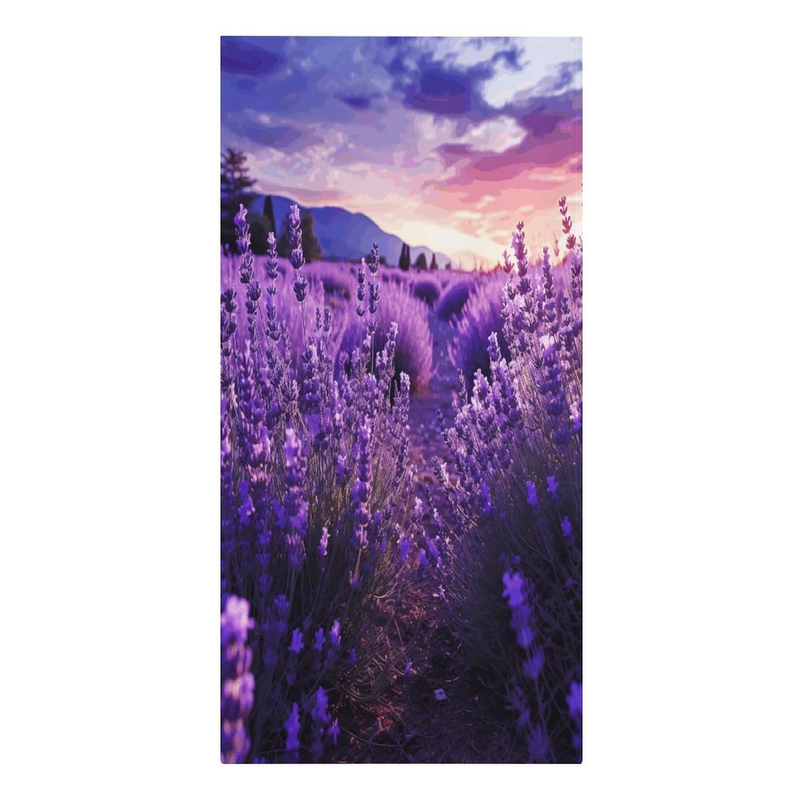 Khauerbc Style Purple Lavender Quick Dry Towels,Quick Dry Super Absorbent ，Large Oversized Beach Towel，61.4 * 30.3 Inches. Fiber Beach Towels Is Sand Proof Tropical Beach Essentials.