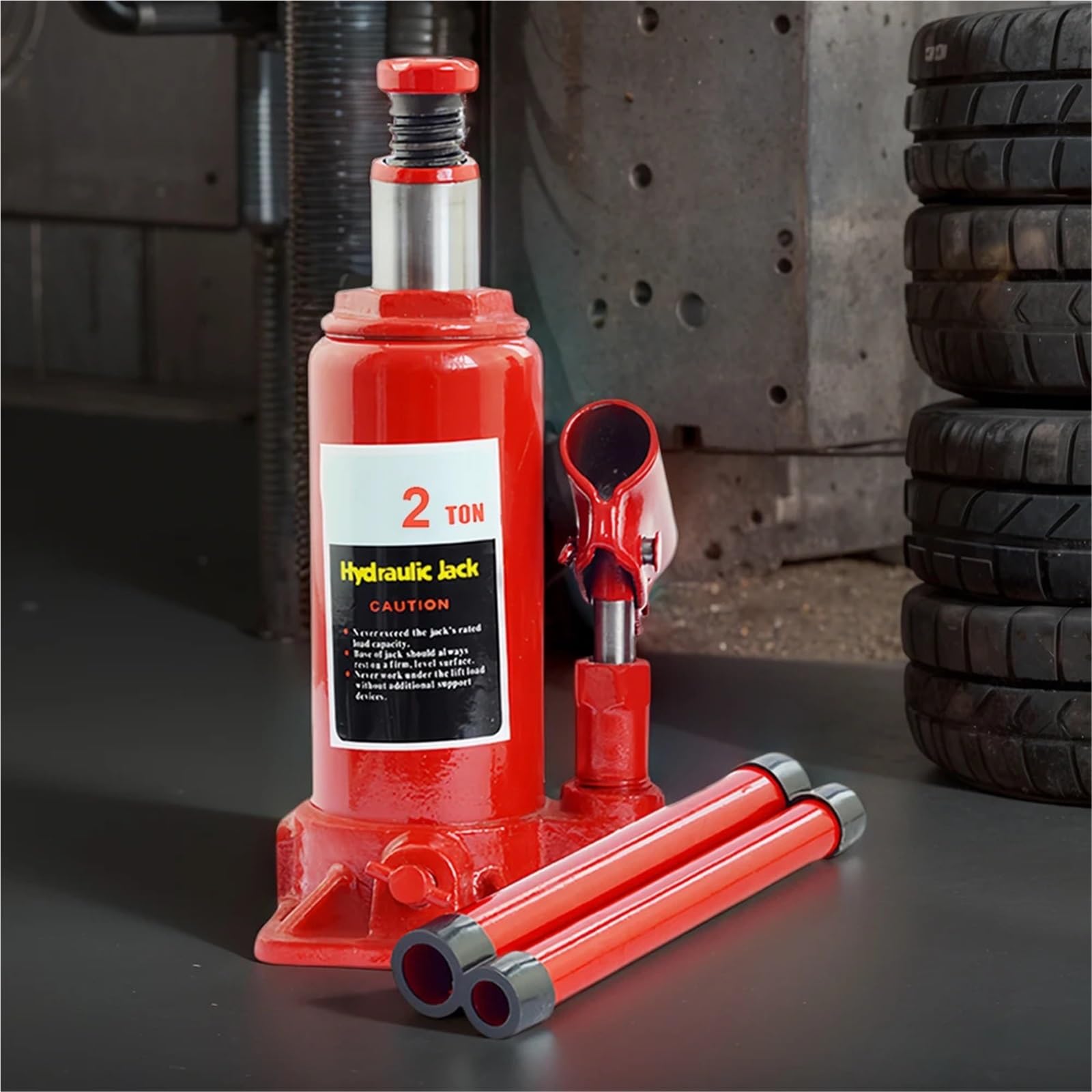 Accessori cric per Martinetti per Auto da 2/5/10 tonnellate Strumenti Martinetto per Bottiglia saldato Martinetto Idraulico per Bottiglia per Auto per Riparazione Camper cric per Auto(5 TON)