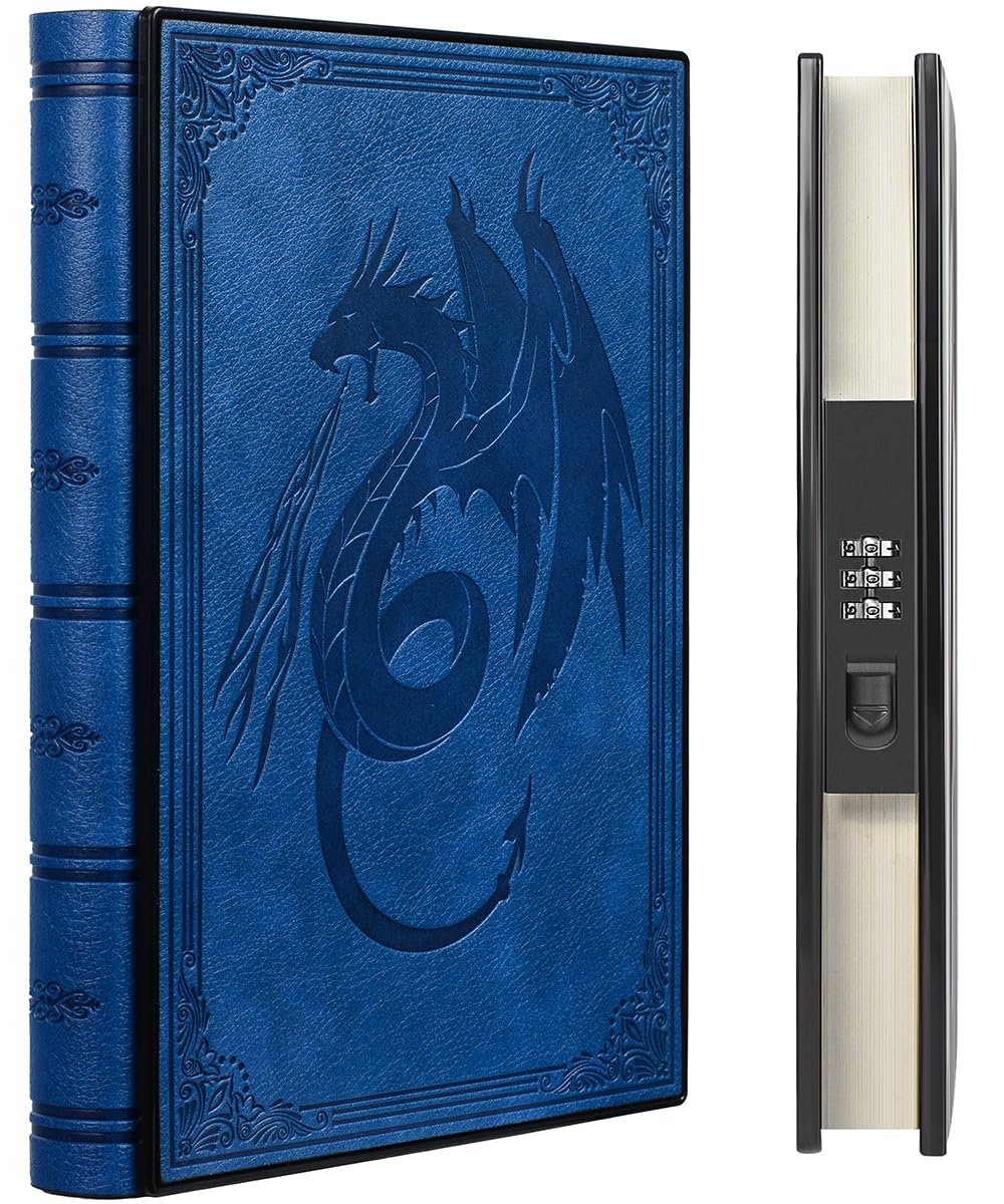 Tagebuch Mit Schloss - Verschließbares Notizbuch A5 In Meerblau Mit 200 Seiten