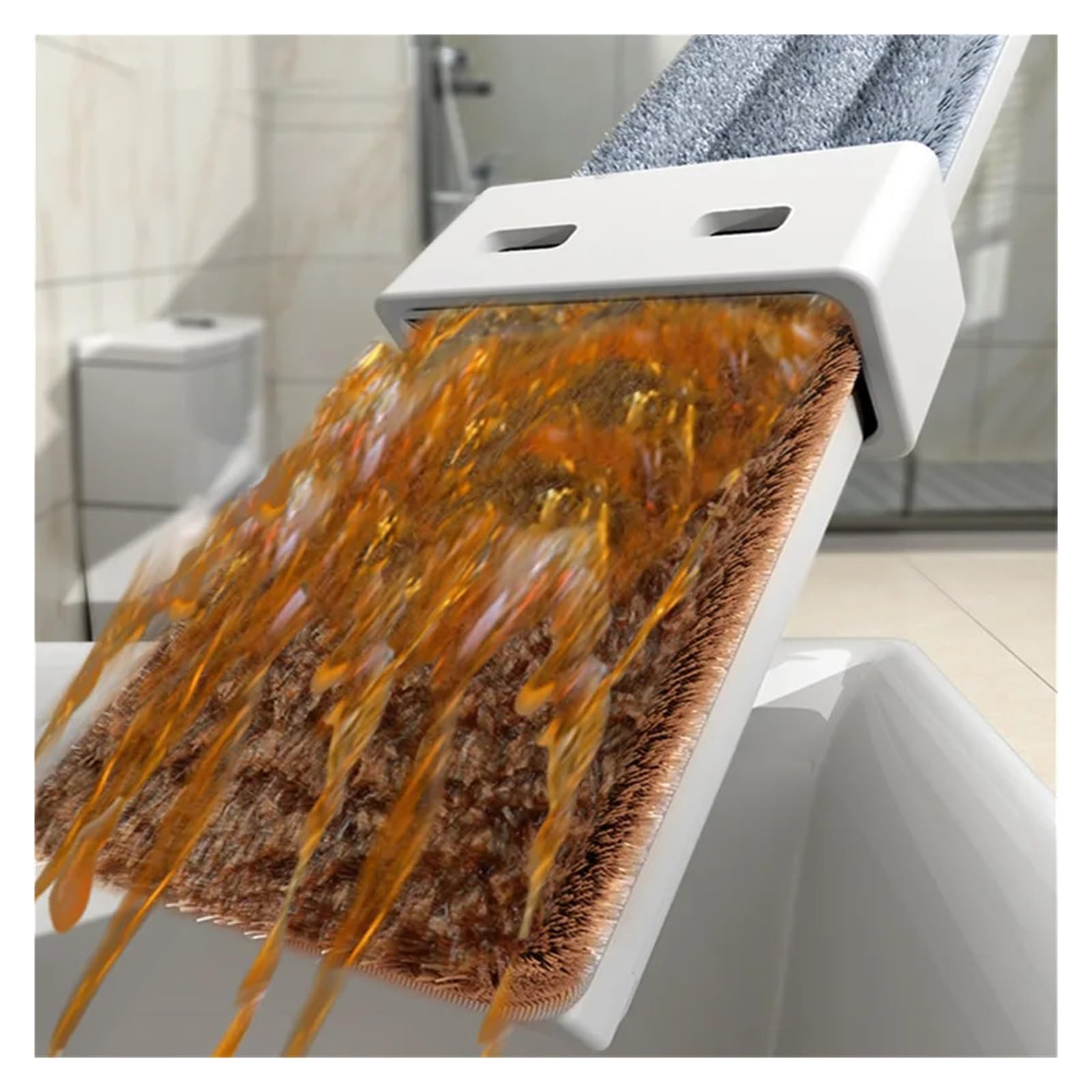 Trapeador de Gran tamaño, de Microfibra, for Exprimir, Lavar a Mano, for Suelos Duros, baldosas, Fregar, Limpieza del hogar, Mango Largo, Balai(4 Cloth mop)