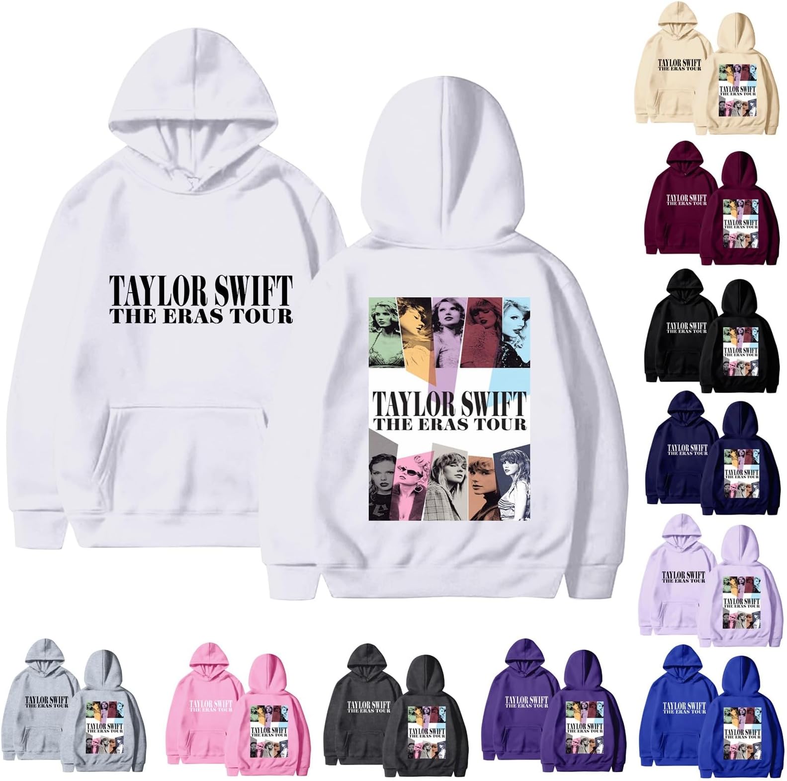 2023 The Eras Tour Merch of Hoodies for Woman,Oversized Drop Shoulder Casual Sweatshirt Big Logo Print Pullover