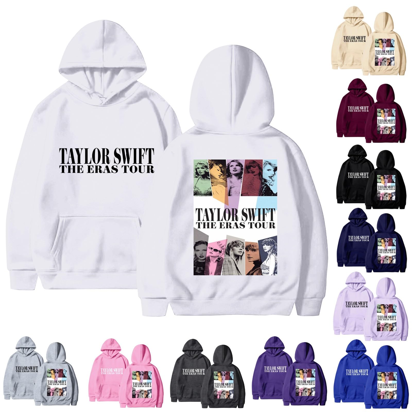 2023 The Eras Tour Merch of Hoodies for Woman,Oversized Drop Shoulder Casual Sweatshirt Big Logo Print Pullover