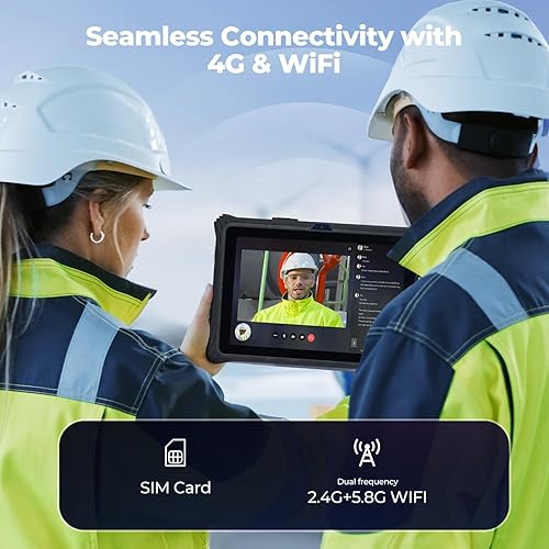 Miniatura 8 de MUNBYN Tablet resistente IRT09, tableta duradera Windows 11 Pro de 12.2 pulgadas, Intel N5105, 16GB+128GB, tableta 4G LTE para el trabajo, tableta