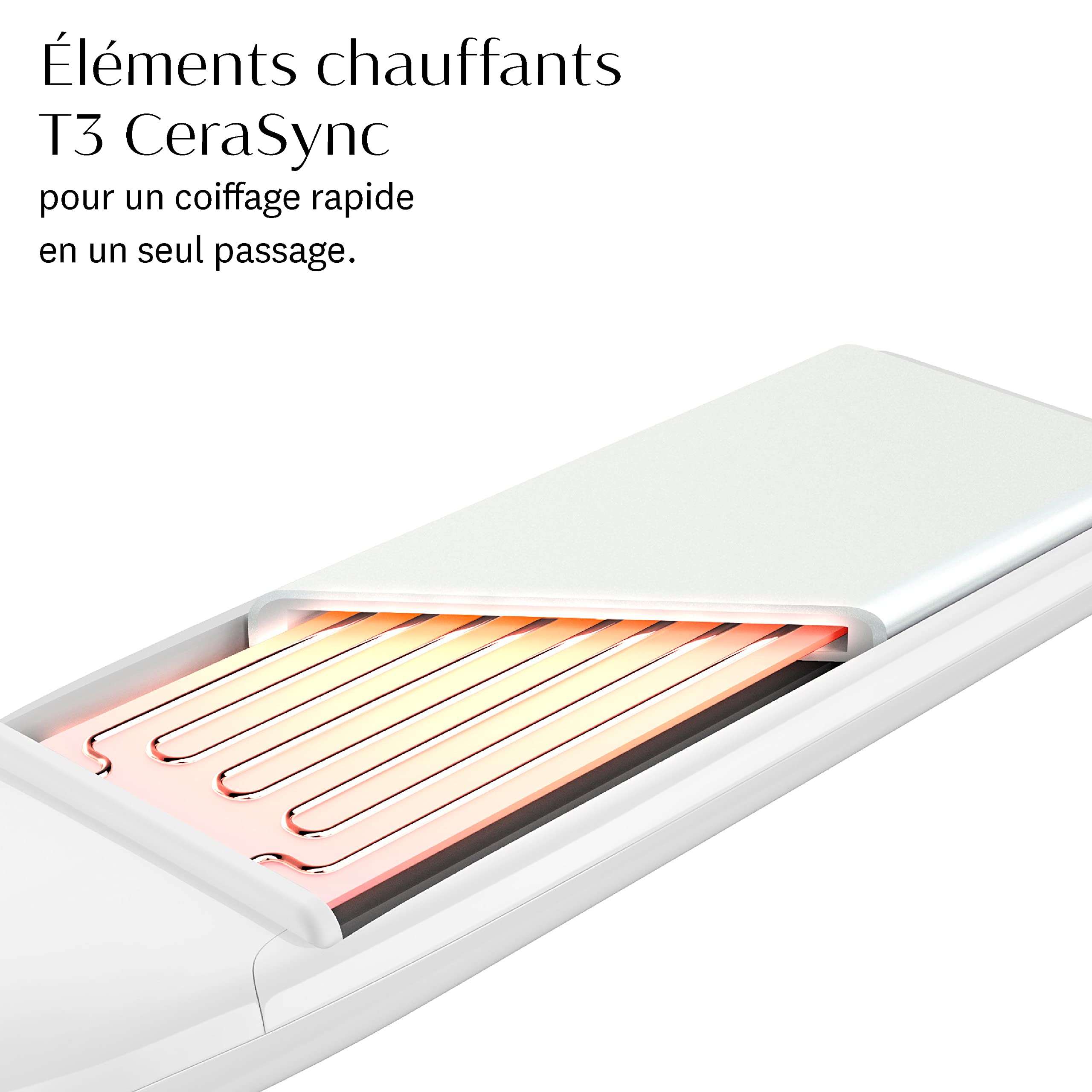 T3 Lucea Professional Fer à lisser et à coiffer 25 mm fer plat numérique en céramique avec 9 réglages de chaleur pour des coiffures droites et lisses ou des ondulations et des boucles