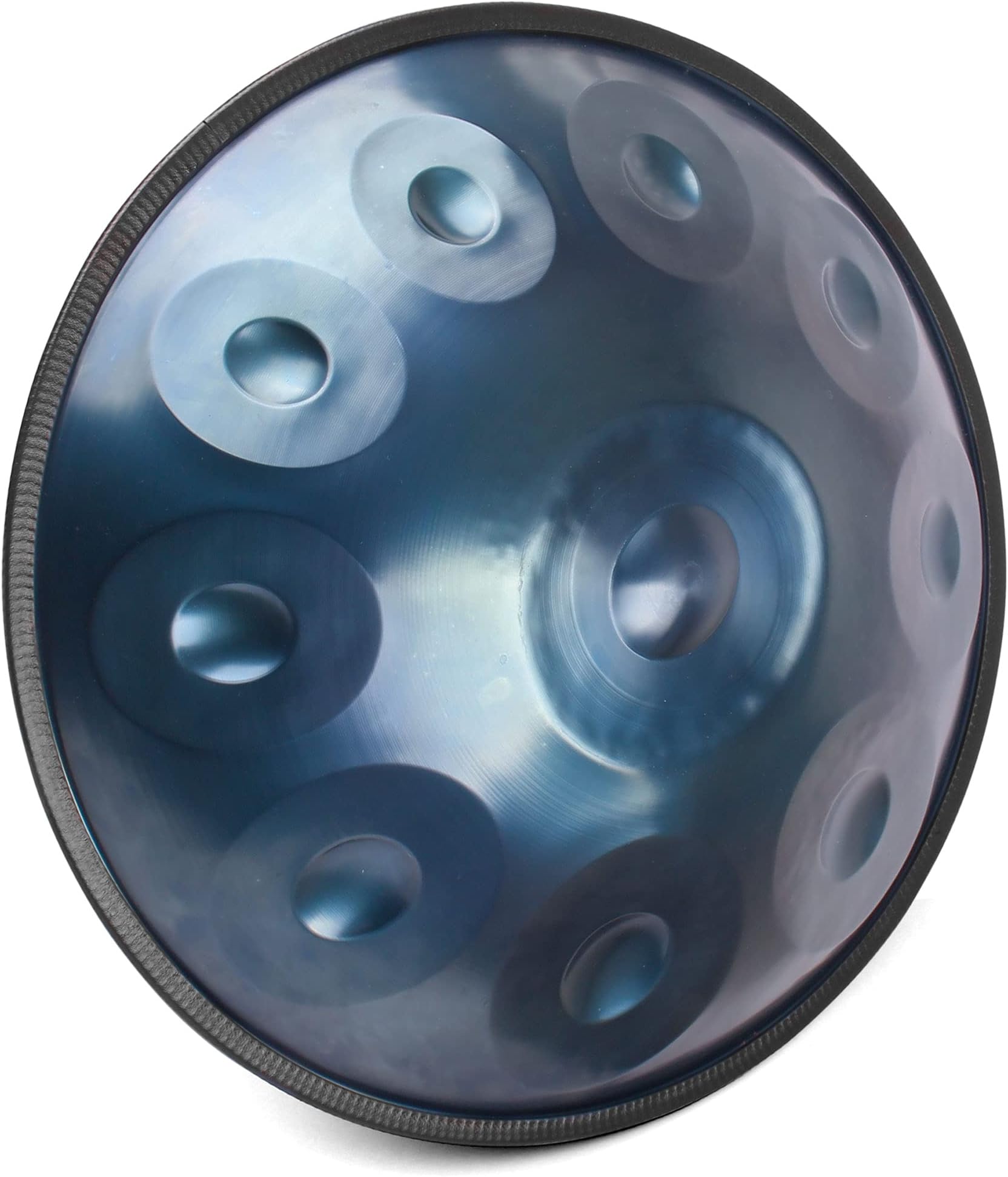 Handpan Steel Handrum 22" In D Minor 9 notes (D) C F A D C G D A) (Black)