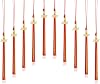 10 Pieces 2025 Graduation Cap Tassels with Gold Charms Graduation Decorations for Ceremony Party-Mixed Red and Gold