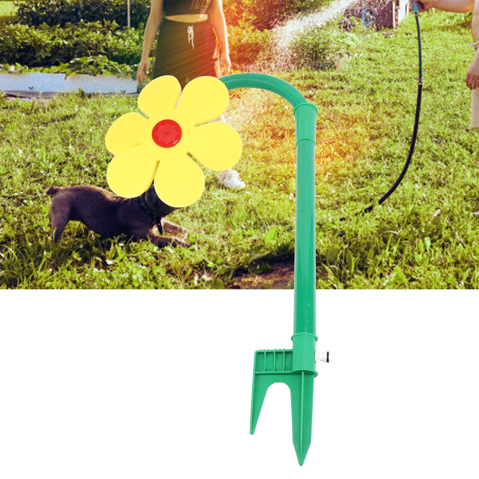 Arroseur de Pelouse Dansant avec Fleurs, Outil d'arrosage d'irrigation de Pelouse Dansant Facile à Utiliser pour Le Plaisir des Enfants