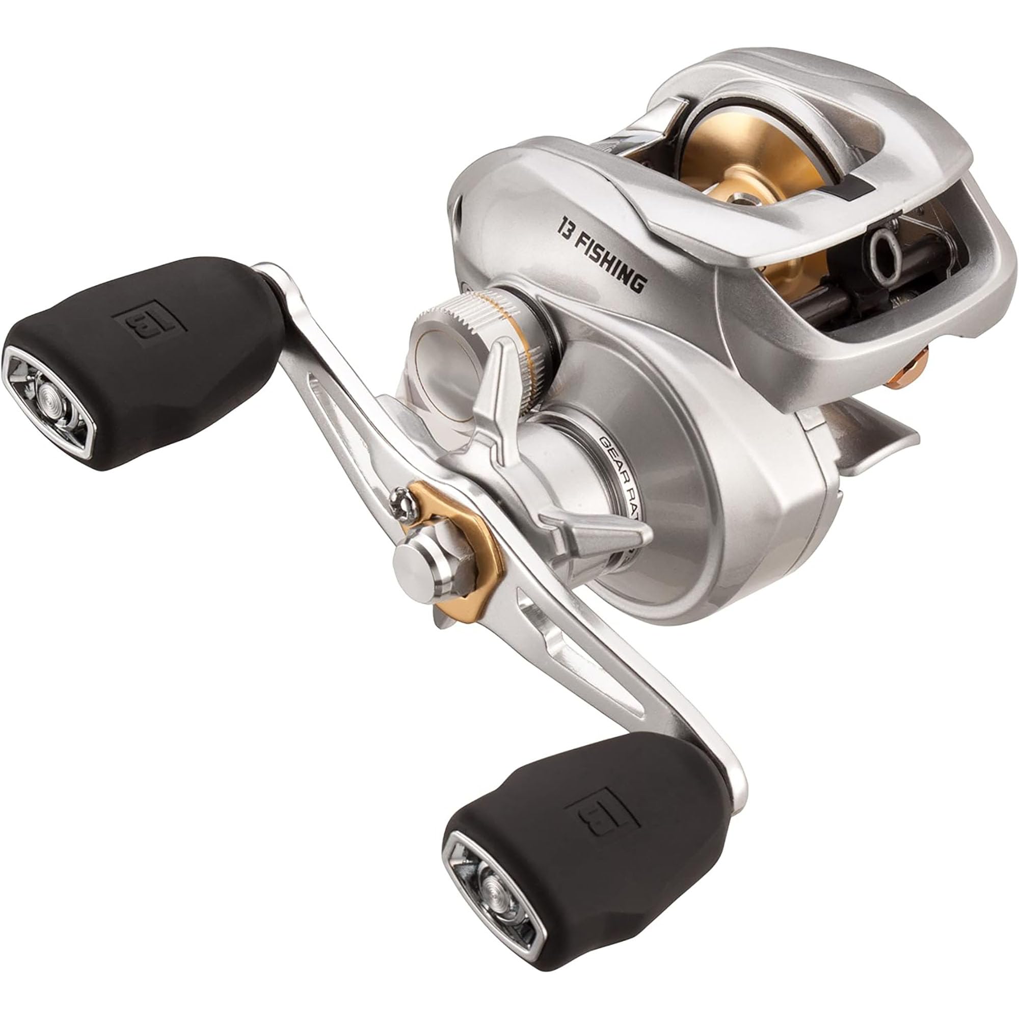 13 Fishing - Modus C2 Baitcast Reel - 6.6:1 Gear Ratio - Left Hand Retrieve (Fresh)