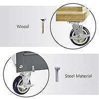 Vista 30 de Caster Wheels 8 inch Heavy Duty Casters, Industrial Casters with Polyurethane Wheel and Precision Ball Bearing-1200 Lbs Per Casters-Widely Used in