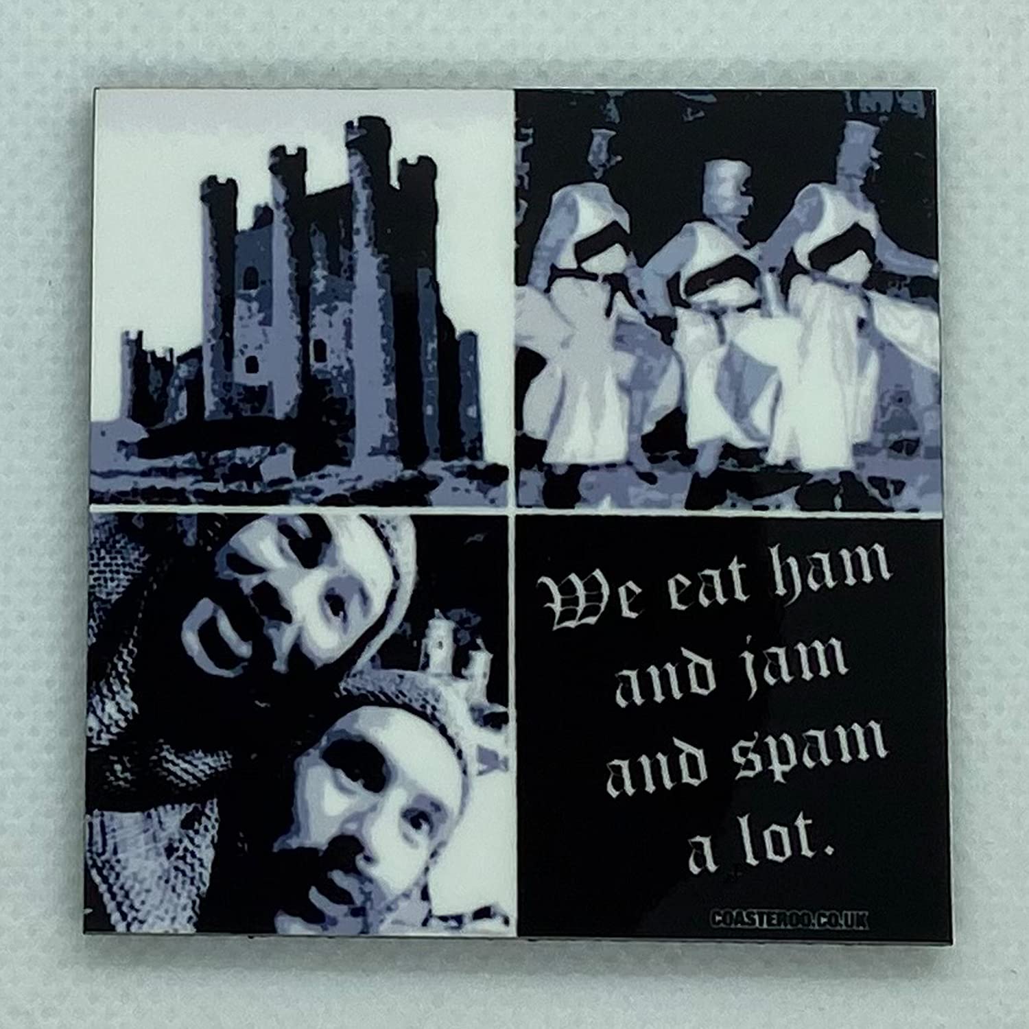 Coasteroo Spam A Lot - Inspired By Monty Python And The Holy Grail - Fridge Magnet - Hardboard - 57Mm X 57Mm - Gloss Finish