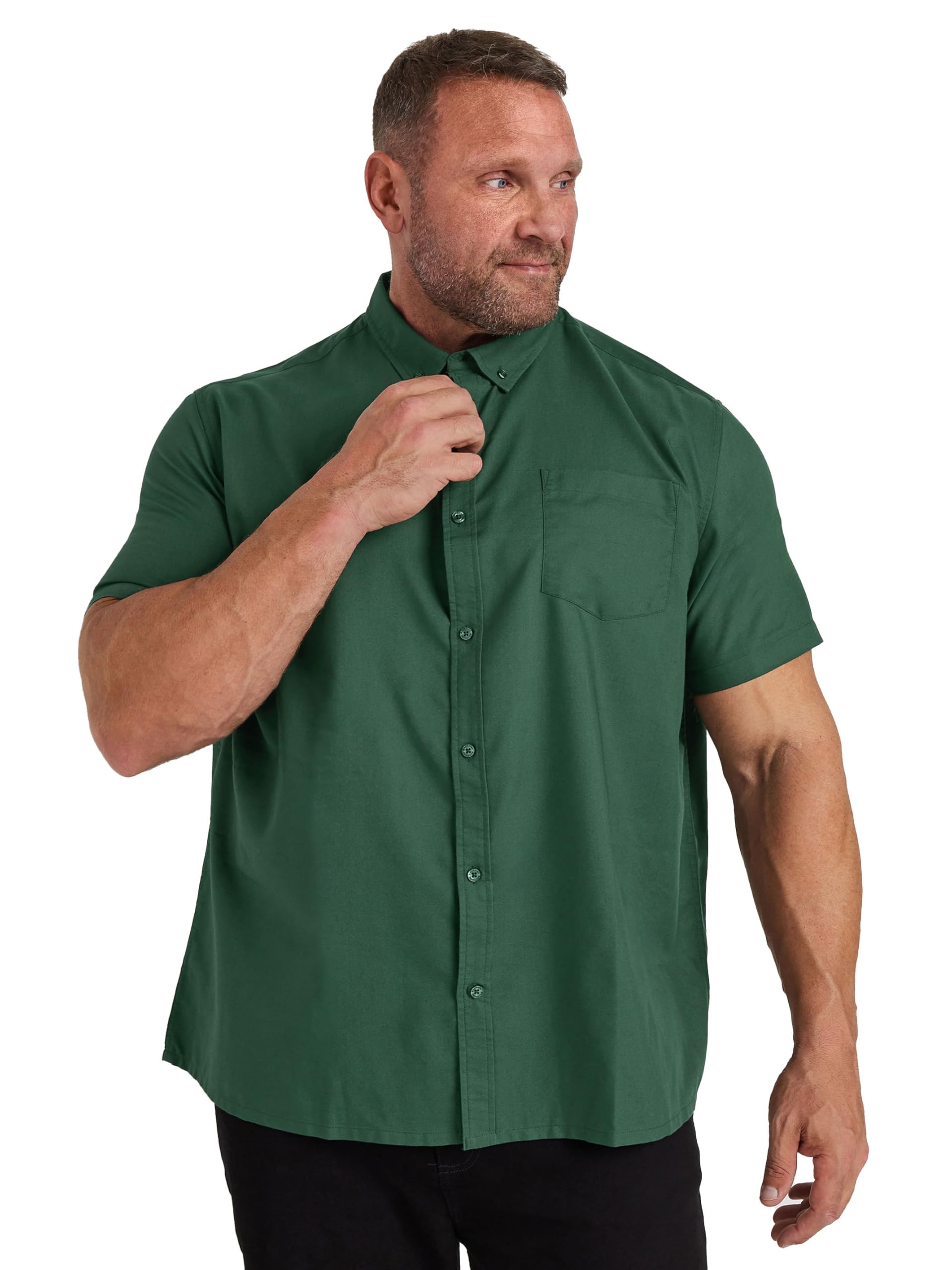 Big & Tall Men's Short Sleeve Oxford Shirt